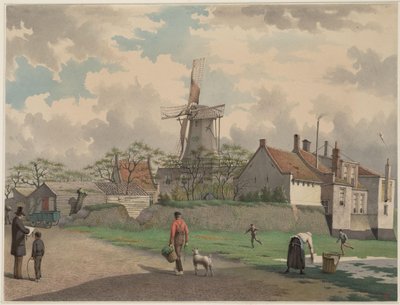 Former Cocoa Windmill De Goede Verwachting in Amsterdam by Johan Rieke